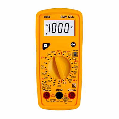 meco 3½ digit 2000 counts digital multimeter (model : dmm 603+)