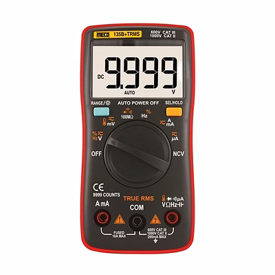 meco 4 digit 9999 count trms autoranging pocket size dmm (model : 135b+trms)