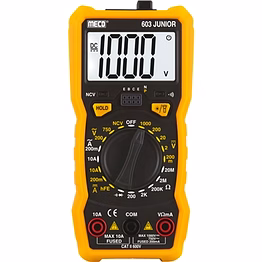 meco 3-1/2 digits 2000 counts manual ranging digital multimeter (model : 603 junior)