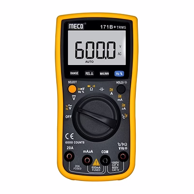 meco 3-5/6 6000 count trms autoranging dmm with temperature (model : 171b+trms)