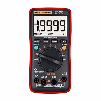 meco 4-1/2 digit 19999 count trms autoranging digital multimeter (model : 450b+trms)