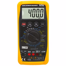meco 3-1/2 digits 2000 counts digital multimeter with automatic terminal blocking (model : 6255)