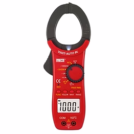 meco 3-1/2 digit 2000 counts 1000a ac auto / manual ranging digital clampmeter with temperature – trms (model : 2502t-auto bl)