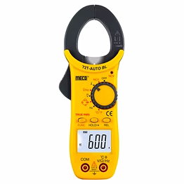 meco 3-3/4 digit 4000 count 600a ac autoranging digital clampmeter with temperature – trms (model : 72t-auto bl)