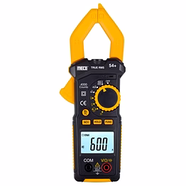 meco 3-3/4 digit 4000 count 600a ac autoranging digital clampmeter – trms (model : 54+)