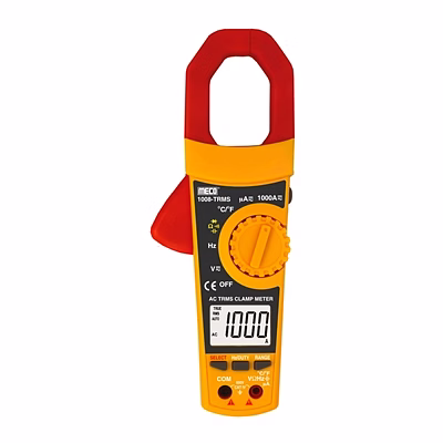 meco 3-5/6 digit 6000 count 1000a ac trms digital clampmeter with temperature & frequency (model : 1008-trms)