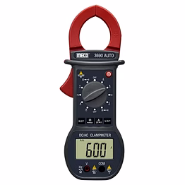 meco 3-3/4 digit 4000 count 600a dc / ac digital clampmeter with delta zero button (model : 3690 auto)