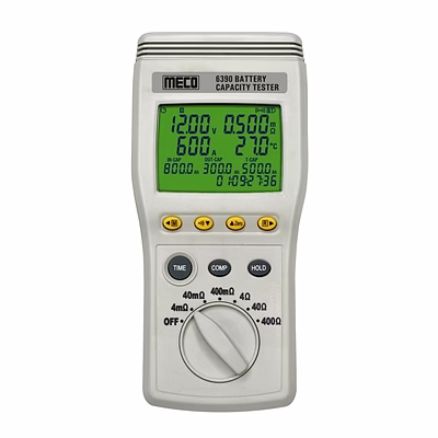 meco battery capacity (impedence)tester (upto 1200 ah & 60v) (model : 6390)