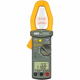 meco clamp - on trms power meter with automatic computation of 1 & 3 phase parameters (model : 3510phw - auto)
