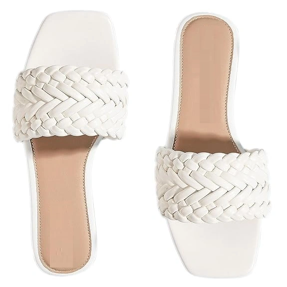 Intricate Weaving Flats For Women | Hand Crafted Woven Flats | Ladies Open Toe Flats Slippers-3