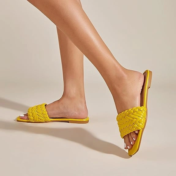 Women | Hand Crafted Woven Flats | Ladies Open Toe Flats Slippers-1