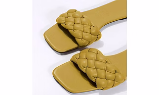 Chidambra Collections  Braided Strappy Sandals For Women | Braided Flat Sandals For Girls | Slip-on Sandals for Women