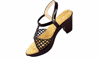 Braided Heels for Women | Fashion Sandals Hand Woven Strap Weaving @ RS-350 min24 pairs