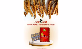 Cordy Herb Cordiagra Stamina & Energy Booster, Men's Sexual Wellness Capsule for Erectile Dysfunction with Cordyceps, Honey Goat Weed,Tongat Ali, Maca Root , Ginseng , Ashwagandha