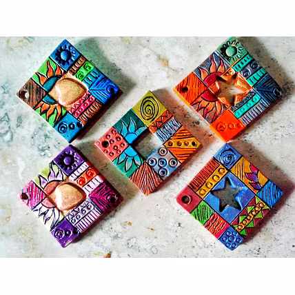 Red Clay Pendant-100