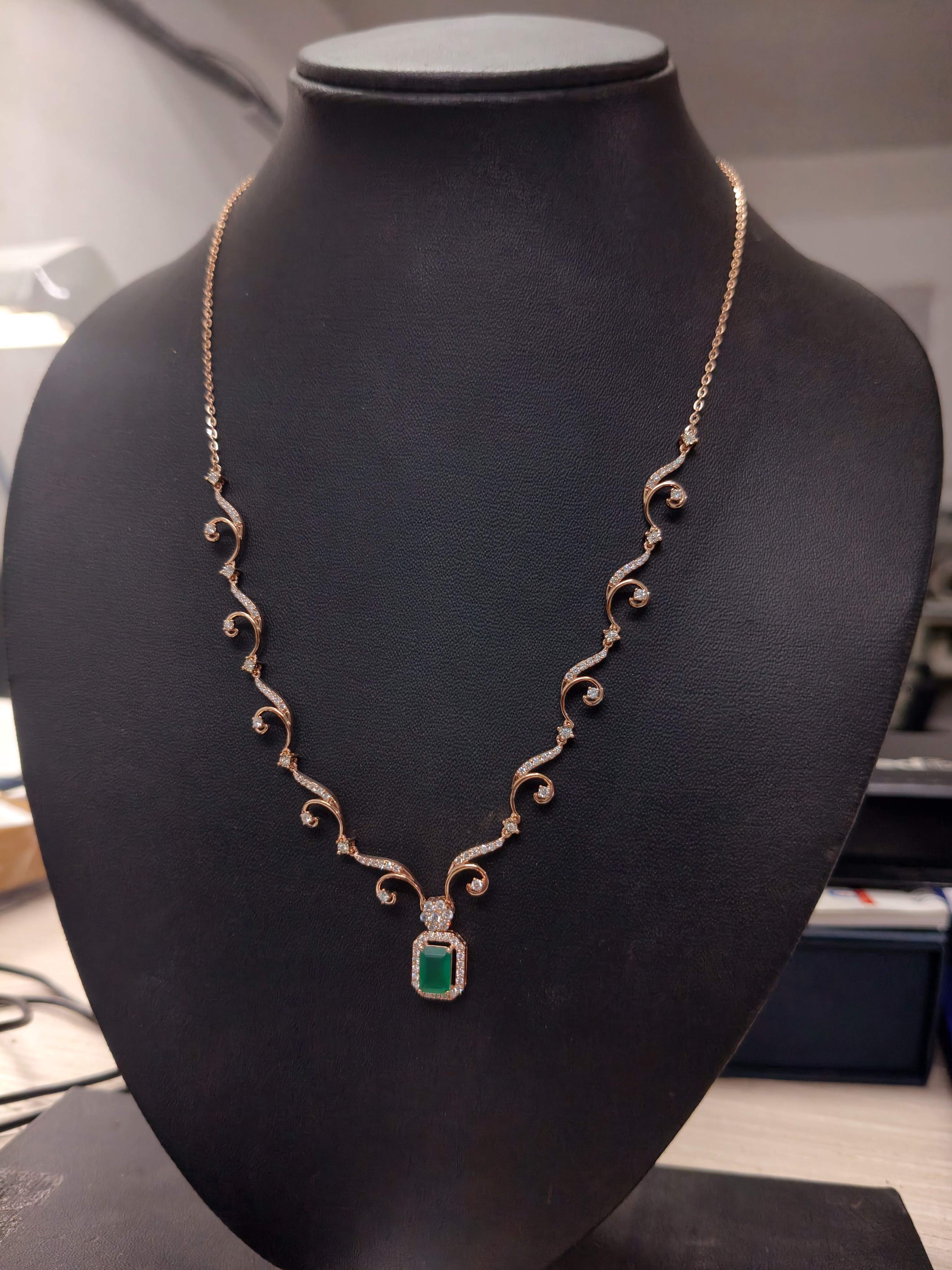 Real Daimond chain necklace image 1