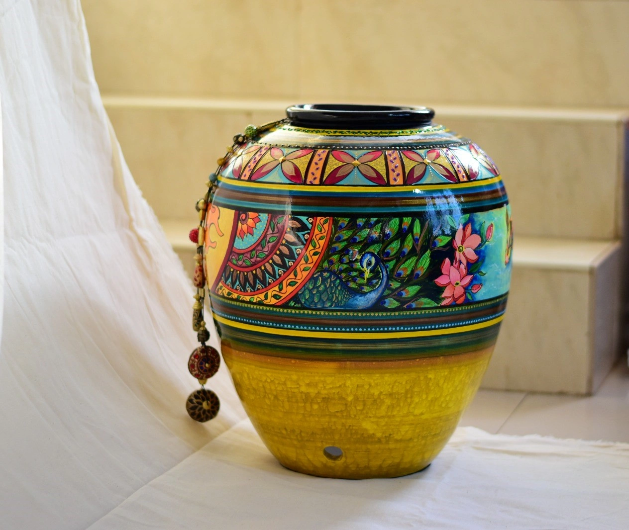 Hand Painted Earthenware Vase-1