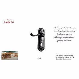 cast iron door lever handle set