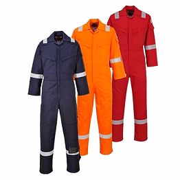 premium industrial boiler suit with reflective tape
