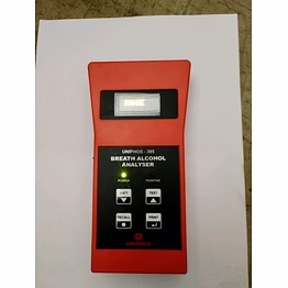 digital breath alcohol analyzer with separate printer and rechargeable feature