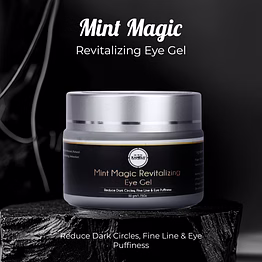 mint magic revitalizing eye gel - 50gm/1.75oz with coolness of mint for all skin type for all gender - ayush certified