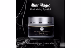 Mint Magic Revitalizing Eye Gel - 50gm/1.75Oz with coolness of mint for all Skin Type for all Gender - AYUSH Certified