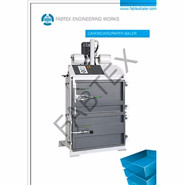 cardboard baling press