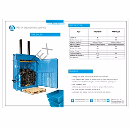 tire baling press machine
