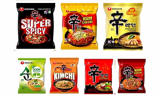 Nongshim Spicy Korean Noodles - 85g-125g
