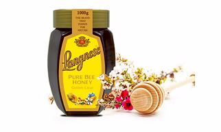 Langnese Pure Golden Clear Honey, Raw Bee Honey, 1 Kg