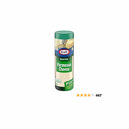 imported kraft parmesan cheese 85g bottle - bigger variants available