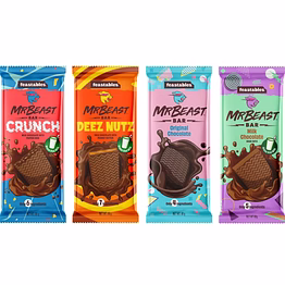 feastables by mrbeast chocolates - 4 flavors