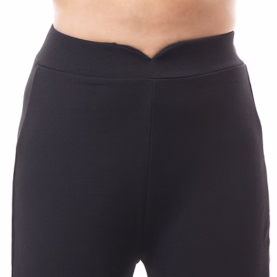 raados black lycra blend trousers