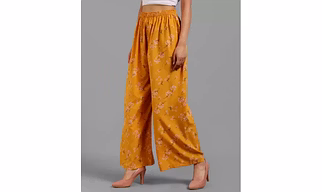 Women Regular Fit Multicolor Crepe Trousers