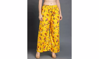 Women Regular Fit Multicolor Crepe Trousers