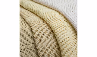 100% COTTON LENO THERMAL BLANKET