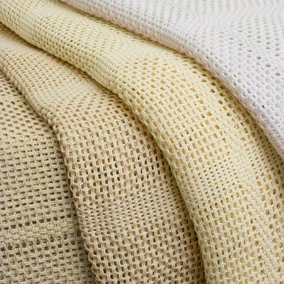 100% cotton leno thermal blanket