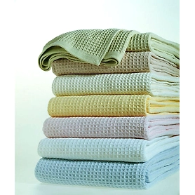 100% COTTON WAFFLE BLANKET