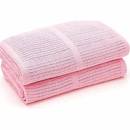 100% cotton cellular blanket