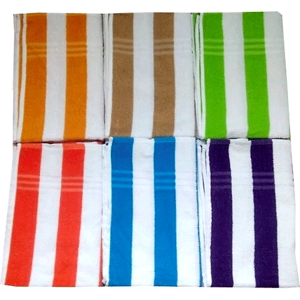 100% COTTON CABANA STRIPE BEACH TOWEL-1