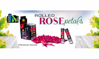 Rose Petals Rolls/Cones (3 Rolls Per Tube /12 Tube/ Pack/ Total 36 Rolls Per Pack)