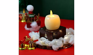 SolarBasket Solar Apple Candle