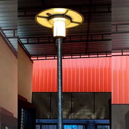 solarbasket solar pole lamp