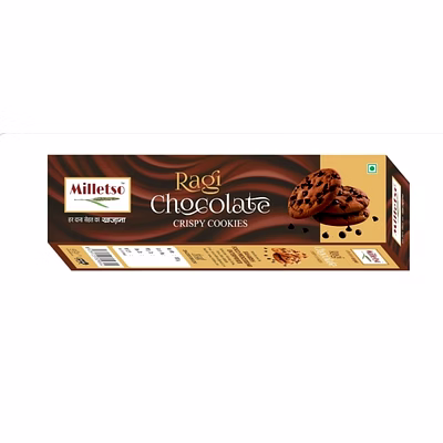 milletso ragi chocolate crispy cookies