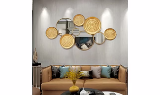 Golden Platter Metal Art