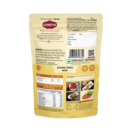 Chefys - Achari  Tikka - 500g-1
