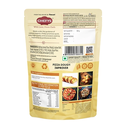 Chefys Pizza Dough Improver - 500gm-1
