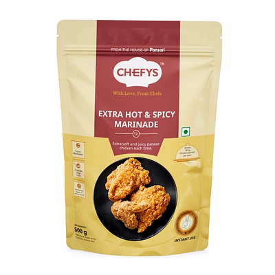 chefys extra hot & spicy marinade 500gm