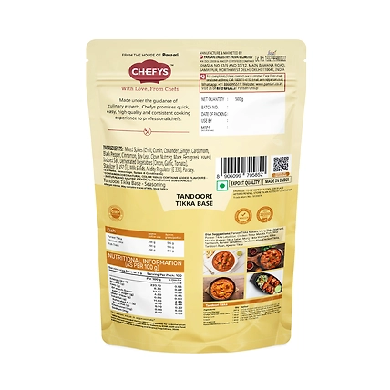 Chefys Tandoori Tikka Base - 500gm-1
