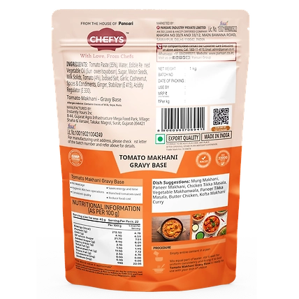 Chefys Tomato Makhani Gravy Base - 500gm-1